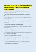 BSC 2085 EXAM 2 Question and Answer&NewLine;Grade A&plus; 100&percnt; Correct Questions&NewLine;and Answers