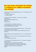 BSC 2085 EXAM 2 Question and Answer&NewLine;A&plus; Verified 100&percnt; Correct Questions&NewLine;and Answers
