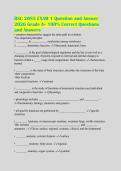 BSC 2085 EXAM 1 Question and Answer&NewLine;2026 Grade A&plus; 100&percnt; Correct Questions&NewLine;and Answers