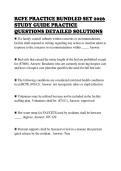 RCFE PRACTICE BUNDLED SET 2026 &NewLine;STUDY GUIDE PRACTICE &NewLine;QUESTIONS DETAILED SOLUTIONS 