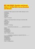 BSC 2085 EXAM 1 Question and Answer&NewLine;2026 A&plus; Verified 100&percnt; Correct Questions&NewLine;and Answers