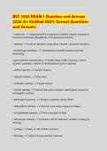 BSC 2085 EXAM 1 Question and Answer&NewLine;2026 A&plus; Verified 100&percnt; Correct Questions&NewLine;and Answers