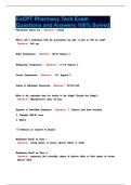 ExCPT Pharmacy Tech Exam Questions and Answers 100&percnt; Solved