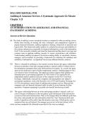 Solutions Manual &mdash; Auditing & Assurance Services&colon; A Systematic Approach &vert; Messier &vert; 12th Edition &vert; Chapters 1&ndash;21 &vert; Complete Solutions&NewLine;&NewLine;