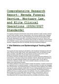 Nevada Funeral Service & Mortuary Law Complete Test Bank &lpar;2026&sol;2027&rpar; &vert; NRS&comma; NAC & FTC Rules