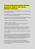 SC Property Management Exam Question&NewLine;and Answer Grade A&plus; 100&percnt; Correct&NewLine;Questions and Answers