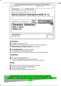 Pearson Edexcel International GCSE &lpar;9&minus;1&rpar;