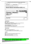 Pearson Edexcel International GCSE &lpar;9&ndash;1&rpar;&NewLine;Morning &lpar;Time&colon; 1 hour 40 minutes&rpar; Paper&NewLine;reference 4WCH1&sol;1C&NewLine;Chemistry &lpar;Modular&rpar;&NewLine;