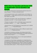 PHTLS Post Test Question and Answer 2026&NewLine;A&plus; Verified 100&percnt; Correct Questions and&NewLine;Answers