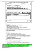 Pearson Edexcel International GCSE &lpar;9&ndash;1&rpar;&NewLine;Morning &lpar;Time&colon; 2 hours 15 minutes&rpar; Paper&NewLine;reference 4EA1&sol;01&NewLine;English Language A&NewLine;
