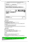 Pearson Edexcel International GCSE &lpar;9&ndash;1&rpar;&NewLine;Morning &lpar;Time&colon; 3 hours&rpar; Paper&NewLine;reference 4EB1&sol;01&NewLine;English Language B