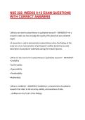 NSE 222&colon; WEEKS 8-12 EXAM QUESTIONS WITH CORRECT ANSWERS