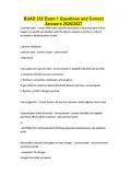 BUAD 332 Exam 1 Questions and Correct Answers 2026&sol;2027