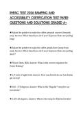 RHFAC TEST 2026 RAMPING AND &NewLine;ACCESSIBILITY CERTIFICATION TEST PAPER &NewLine;QUESTIONS AND SOLUTIONS GRADED A&plus;