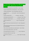 Florida Core Pest Exam Question and Answer&NewLine;A&plus; Verified 100&percnt; Correct Questions and&NewLine;Answers