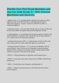 Florida Core Pest Exam Question and&NewLine;Answer 2026 Grade A&plus; 100&percnt; Correct&NewLine;Questions and Answers