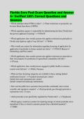 Florida Core Pest Exam Question and Answer&NewLine;A&plus; Verified 100&percnt; Correct Questions and&NewLine;Answers