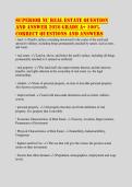 Superior NC Real Estate Question&NewLine;and Answer 2026 Grade A&plus; 100&percnt;&NewLine;Correct Questions and Answers