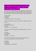 Superior NC Real Estate Question and&NewLine;Answer 2026 Grade A&plus; 100&percnt; Correct&NewLine;Questions and Answers