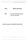 INFORMATIO2025 Networks NetSec-Generalist Exam Dumps Spring 2026