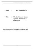 Palo Alto Networks PSE-Prisma-Pro-24 Exam Dumps Spring 2026