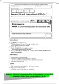 Pearson Edexcel International GCSE &lpar;9&ndash;1&rpar;&NewLine;Afternoon &lpar;Time&colon; 1 hour 30 minutes&rpar;&NewLine;Commerce&NewLine;