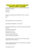 BUAD 332 FINAL EXAM QUESTIONS AND VERIFIED CORRECT ANSWERS