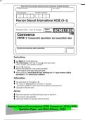 Pearson Edexcel International GCSE &lpar;9&ndash;1&rpar;&NewLine;Afternoon &lpar;Time&colon; 1 hour 30 minutes&rpar;&NewLine;Commerce