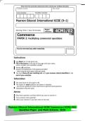 Pearson Edexcel International GCSE &lpar;9&ndash;1&rpar;&NewLine;Morning &lpar;Time&colon; 1 hour 30 minutes&rpar;&NewLine;Commerce&NewLine;Paper&NewLine;reference 4CM1&sol;02