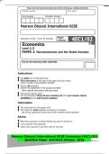 Pearson Edexcel International GCSE&NewLine;Afternoon &lpar;Time&colon; 1 hour 30 minutes&rpar;&NewLine;Economics&NewLine;Paper&NewLine;reference 4EC1&sol;02