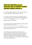 RTPM TEST QUESTIONS 2026 264 &NewLine;QUESTIONS AND 100 PERCENT CORRECT &NewLine;ANSWERS VERIFIED GRADED A&plus;