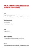 REL A 275 Wilcox Final Exam Questions and Answers&vert; Latest Update 2026&sol;27