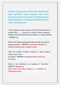 Florida 2-15 Insurance License Exams &vert;&vert; Most Recent Exams 2026-2027