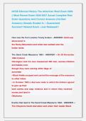 GCSE Edexcel History The American West Exam 2026               &NewLine;&vert;&vert; Most Recent Exam 2026-2027 Actual Complete Real &NewLine;Exam Questions And Correct Answers &lpar;Verified &NewLine;Answers&rpar; Already Graded A&plus; &vert; Guaranteed                &NewLine;Success&excl;&excl; Newest Exam &vert; Just Rele