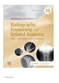 Bontrager's Textbook of Radiographic Positioning & Related Anatomy &lpar;10th Ed&period;&rpar; &ndash; Complete Test Bank 2026&sol;2027
