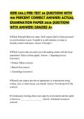 SERE 100&period;2 PRE-TEST 46 QUESTIONS WITH &NewLine;100 PERCENT CORRECT ANSWERS ACTUAL &NewLine;EXAMINATION PAPER 2026 QUESTIONS &NewLine;WITH ANSWERS GRADED A&plus; 