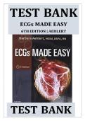 ECGs Made Easy 6th Edition by Barbara J&period; Aehlert Test Bank &vert;ISBN&colon; 9780323653596&vert; Guide A&plus;