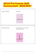 ACLS Pre-Course Self-Assessment 2026&sol;2027 &ndash; ECG Strip Identification & Megacode Scenarios with Correct Answers&NewLine;&NewLine;