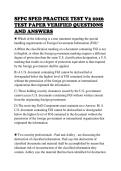 SFPC SPED PRACTICE TEST V2 2026 &NewLine;TEST PAPER VERIFIED QUESTIONS &NewLine;AND ANSWERS