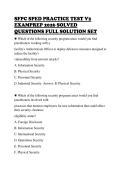 SFPC SPED PRACTICE TEST V2 &NewLine;EXAMPREP 2026 SOLVED &NewLine;QUESTIONS FULL SOLUTION SET 