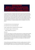ROSH REVIEW MUSCULOSKELETALQUESTIONS WITH CORRECT ANSWERS GRADED A