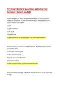 ATI Heart Failure Questions With Correct Answers&vert; Latest Update 2026&sol;27