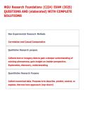 WGU Research Foundations &lpar;C224&rpar; EXAM &lpar;2025&rpar; &NewLine;QUESTIONS AND &lpar;elaborated&rpar; WITH COMPLETE &NewLine;SOLUTIONS
