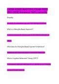LMSW ASWB MASTERS EXAM PREP 2025-2026&vert; Answered 100&percnt; correctly