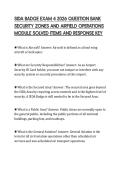 SIDA BADGE EXAM 4 2026 QUESTION BANK &NewLine;SECURITY ZONES AND AIRFIELD OPERATIONS &NewLine;MODULE SOLVED ITEMS AND RESPONSE KEY 