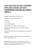 SMART SERVE EXAM 2026 FINAL ASSESSMENT &NewLine;PAPER LIQUOR CONTROL AND SAFETY &NewLine;COMPREHENSIVE QUESTIONS AND ANSWERS &NewLine;VERIFIED A&plus; 