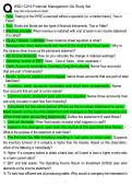 WGU C214 Financial Management Exam Questions and Answers for Objective Assessment &lpar;OA&rpar;&period;