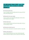 SOS MECHANIC EXAM SCRIPT 2026 FULL &NewLine;QUESTIONS AND ACCURATE ANSWERS &NewLine;GRADED A&plus; 