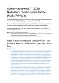 Samenvatting week 7 &lpar;2026&rpar; - Nederlands recht in civiele traditie &lpar;RGBUPRV023&rpar;