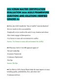 SSGI SCRUM MASTER CERTIFICATION &NewLine;EVALUATION 2026 AGILE FRAMEWORK &NewLine;QUESTIONS AND SOLUTIONS VERIFIED &NewLine;GRADED A&plus; 